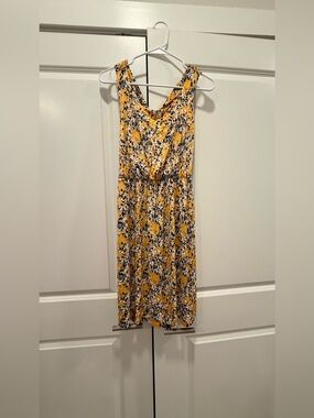 Kaileigh Yellow Floral Midi Dress